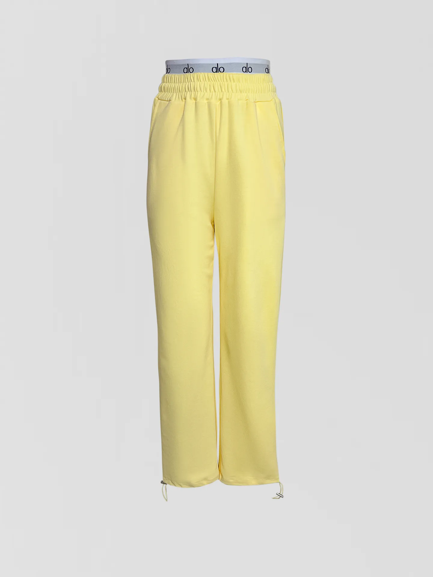 Спортивные штаны YIXUAN 9088 однотонные с двойной резинкой на кулиске внизу