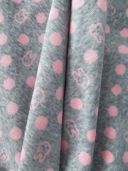 Интерлок ткань трикотаж пенье зайцы