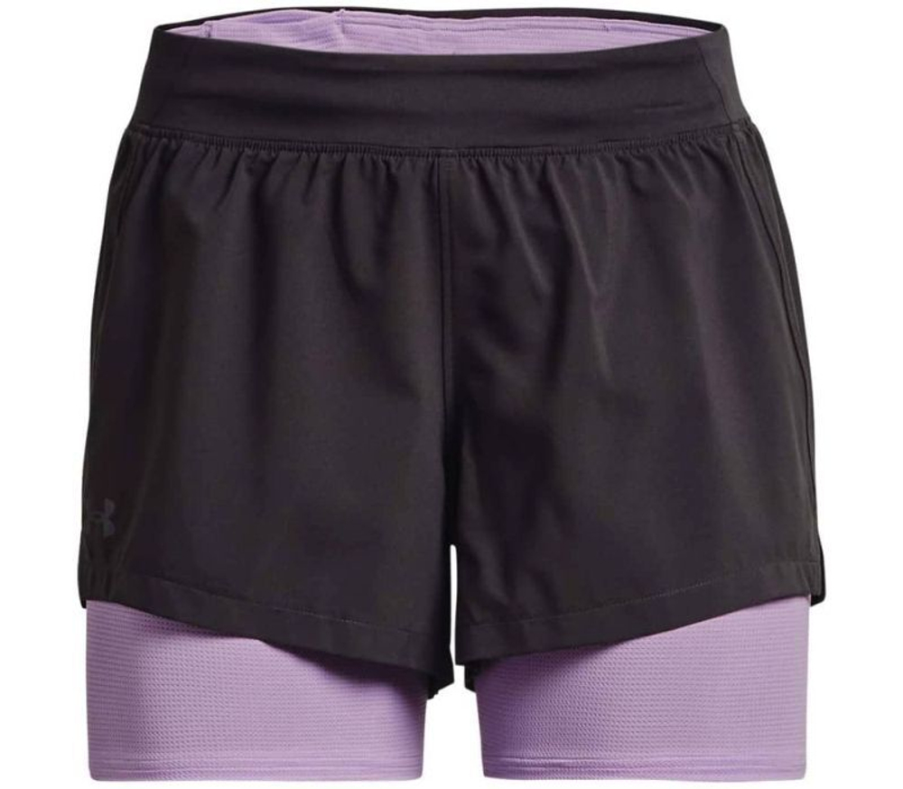 Женские Шорты теннисные Under Armour IsoChill Run 2in1 Short M - серый