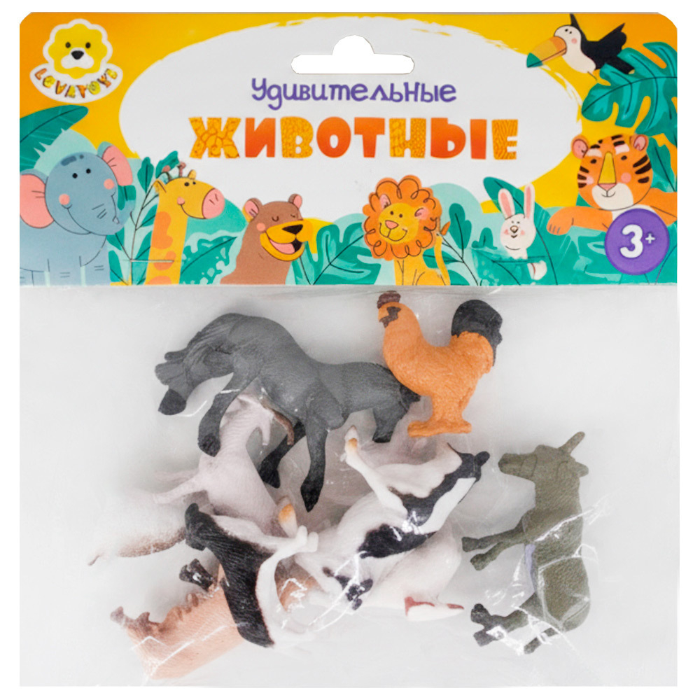 Набор животных Levatoys MK2205-13 Домашние в пак.