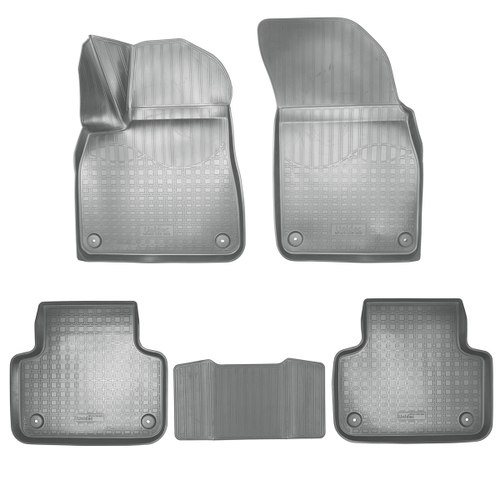 Ковры в салон Norplast/Unidec для Audi Q8 (2018-), Серый, 5 мест, арт.NPA11-C05-800-G