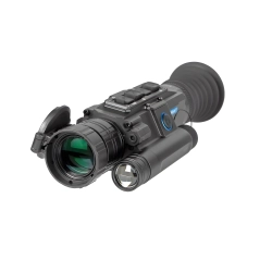 Прицел цифровой Veber Rapid PD-S470C ночной 4K с открытой крышкой объектива и боковым фонарем