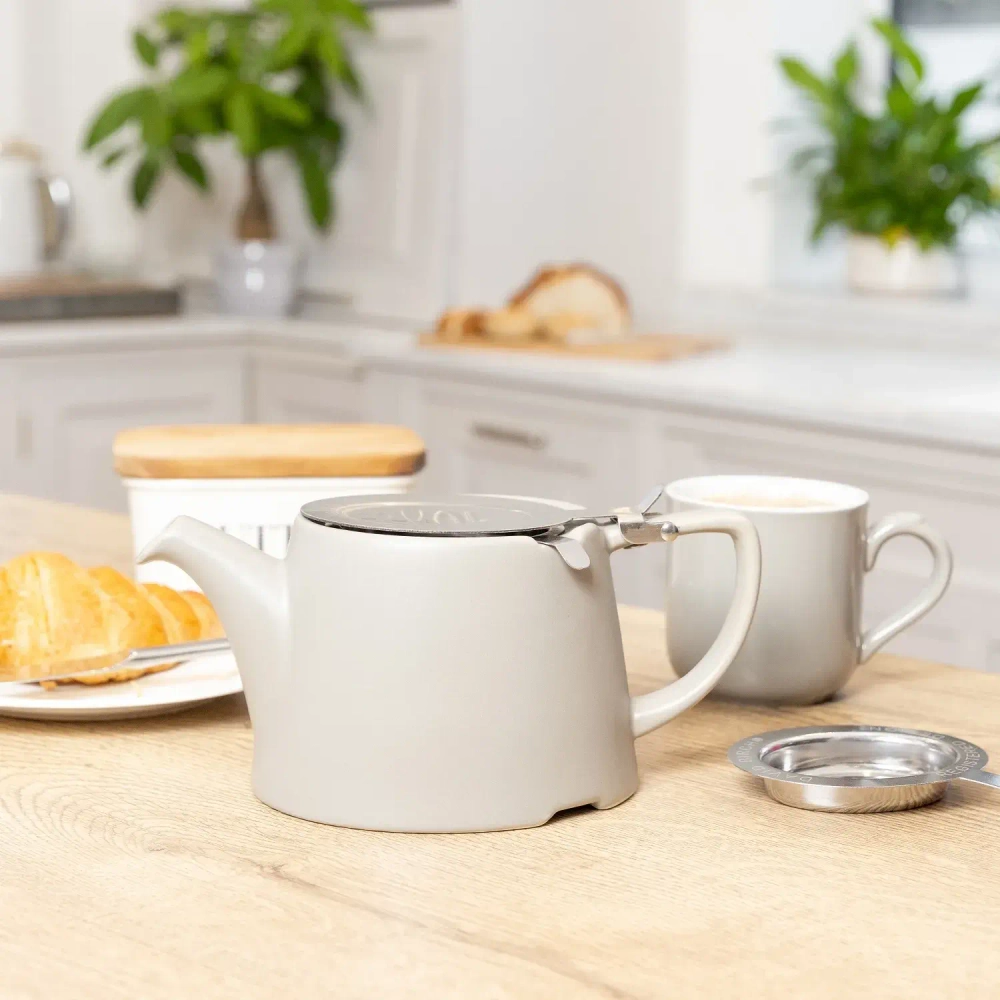 Kitchen Craft Чайник London Pottery 750 мл с ситечком атласный серый