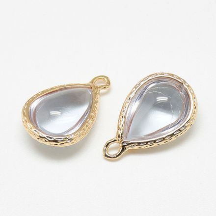 Подвеска Капля 18мм, стекло