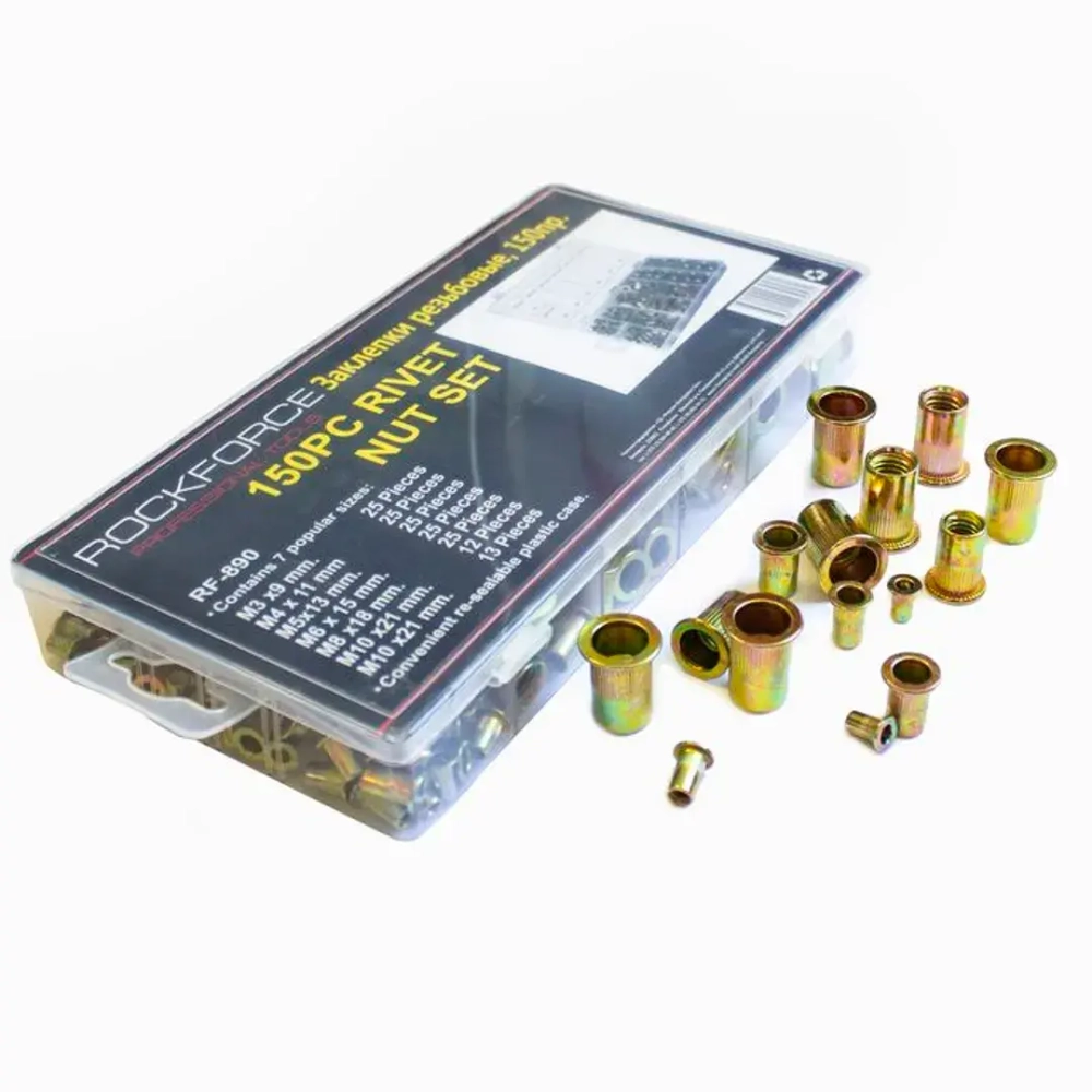 Набор заклепок, 150 пр. RockForce##Rock FORCE RF-890