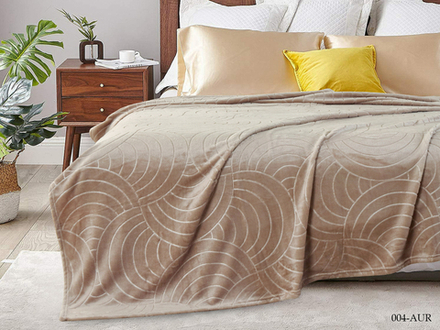 Плед 200х220 велсофт, Cleo, Aura какао 200/004-AUR