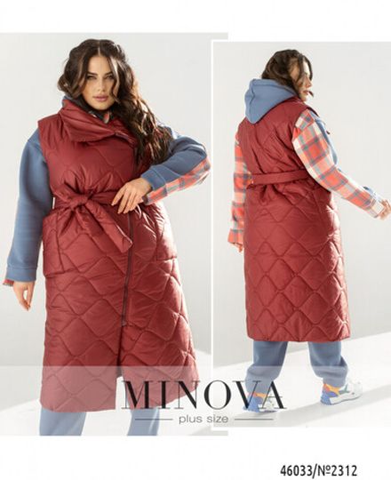 Жилет 2312-бордо Minova Фото 1