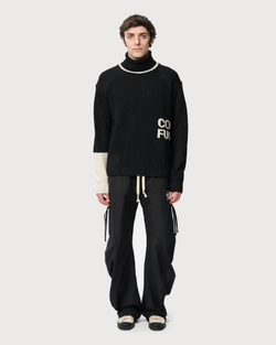 COMME DES FUCKDOWN БРЮКИ НЕЙЛОНОВЫЕ ЧЕРНЫЕ