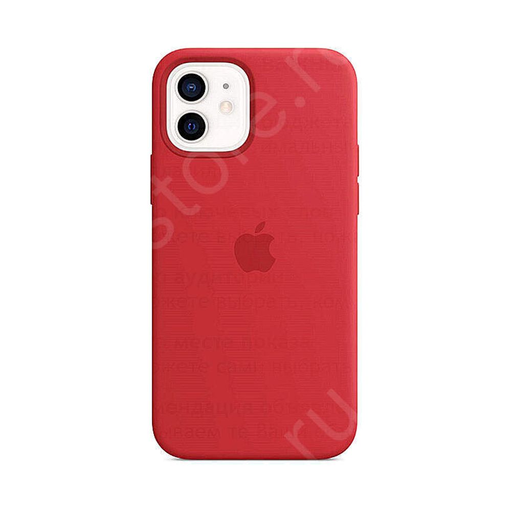 Чехол для iPhone Apple iPhone 12 Mini Silicone Case RED