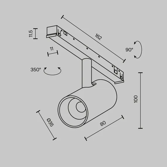 Трековый светильник Technical TR243-5W3K-B
