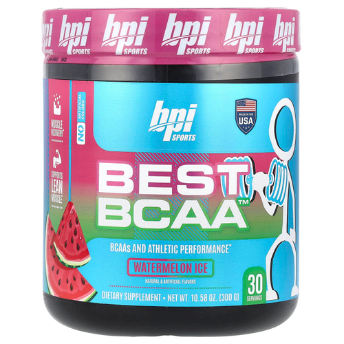 BPI Sports, Best BCAA ™, арбузный лед, 300 г (10,58 унции)