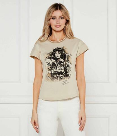 Футболка Aeronautica Militare - бежевый(TS2398DJ510)