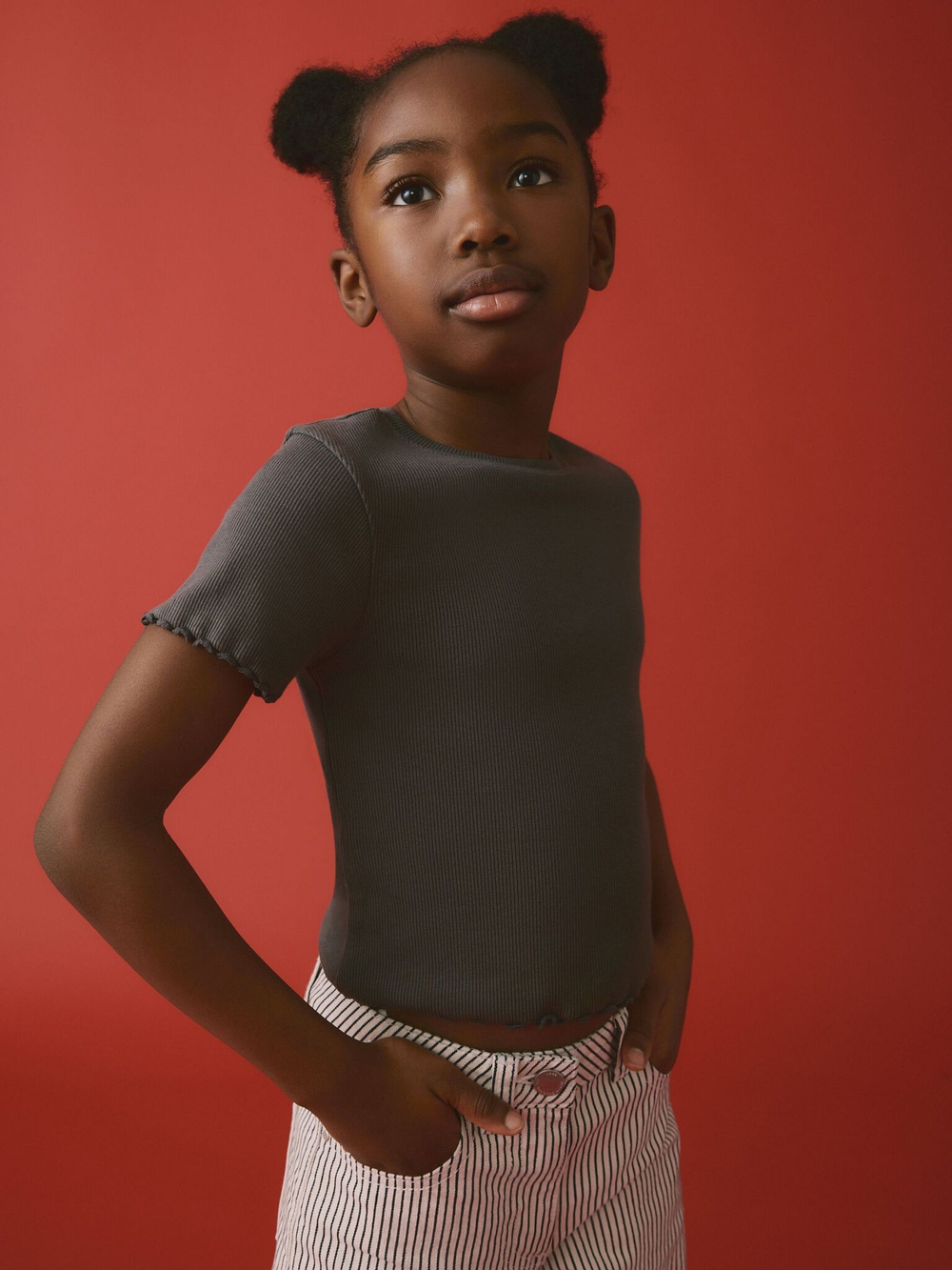 Футболка для девочки Next E44-335, Темно-серый