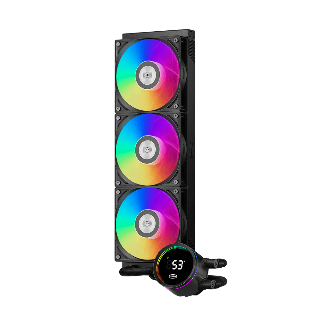 Водяное охлаждение для CPU PCCooler DA360 Pro ARGB Digital BK 300W 1200/1700/1851/20XX/AM4/AM5 Черны