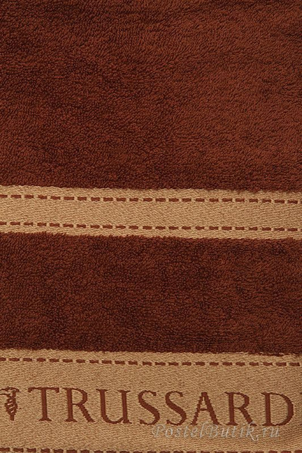 Набор полотенец 2 шт Trussardi Golf коричневый