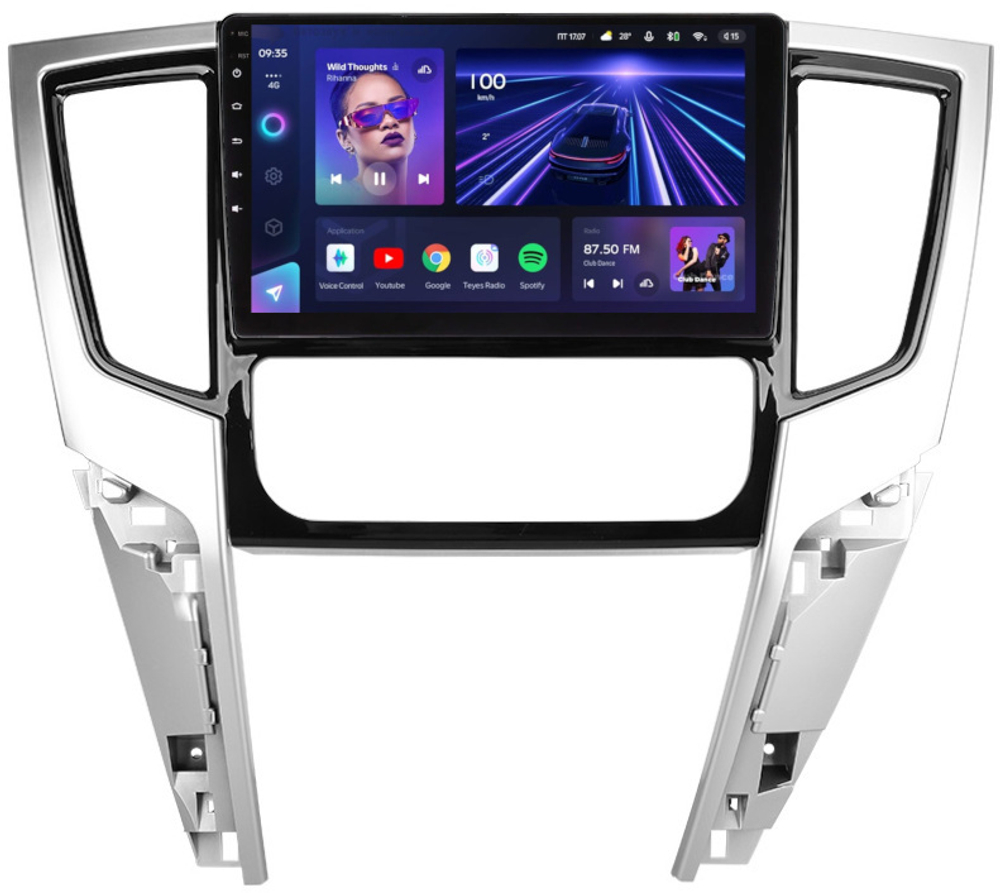 Магнитола для Mitsubishi L200 2019-2024 (климат, левый руль) - Teyes CC3 Android 10, ТОП процессор, 4/32 Гб, CarPlay, SIM-слот