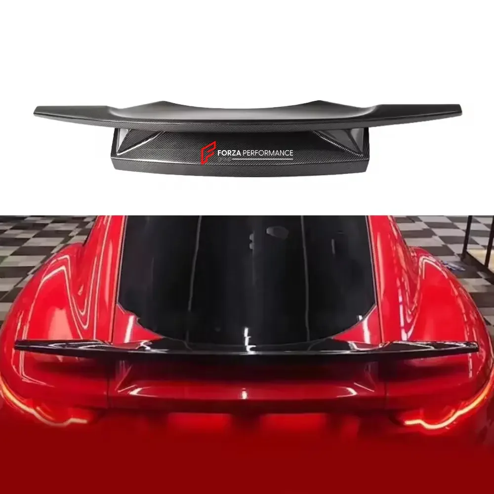 Карбоновый спойлер на крышку багажника для Jaguar F-Type 2013-2018 Ягуар