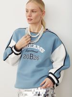 СВИТШОТ «DREAMS DEPARTMENT» ВИНТАЖНЫЙ СИНИЙ|МОЛОЧНЫЙ