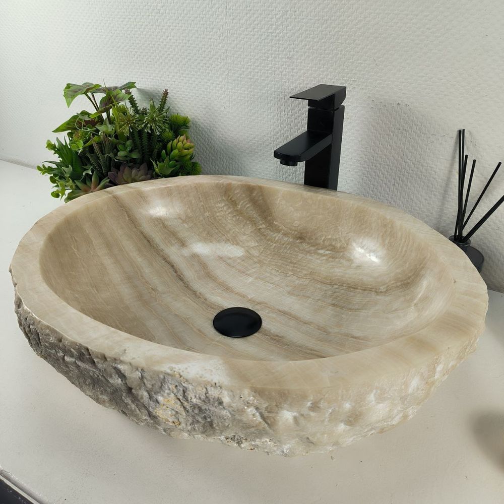 Раковина из оникса Erozy White EO-64304 56*46*15 0214