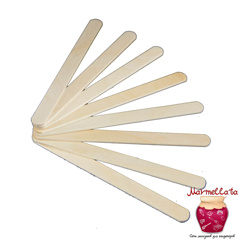 Палочки деревянные для мороженого 11,3*1 см (50 шт)