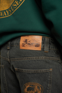 Джинсы Called a Garment Pastoral Wide Jeans "Black Washed"