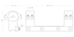 Кронштейн с кольцами D=25,4мм, BH=22мм, Hawke на планку 9-11мм (арт: 22105), Hawke