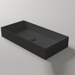 Раковина Simas Agile AG80 Nero Matt накладная 80 см, цвет черный матовый