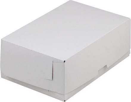 Коробка под пирожные 19*13*7,5см белая без окна