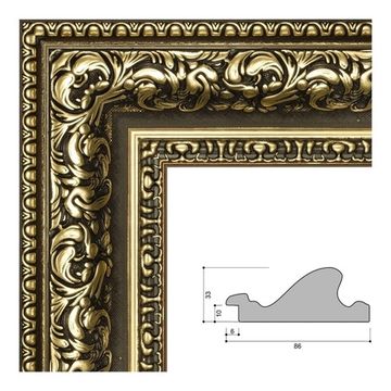 Багет интерьерный 86*33 10021-2 (114714)