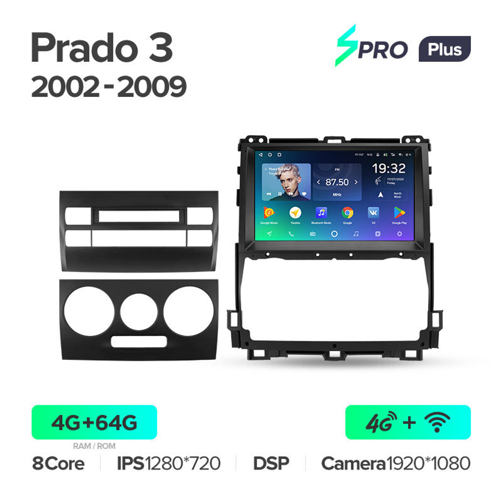 Teyes SPRO Plus 9" для TLC Prado 120 2002-2009