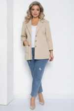 Жакет Зоя (светло-бежевый) Б12523-3 LT Collection