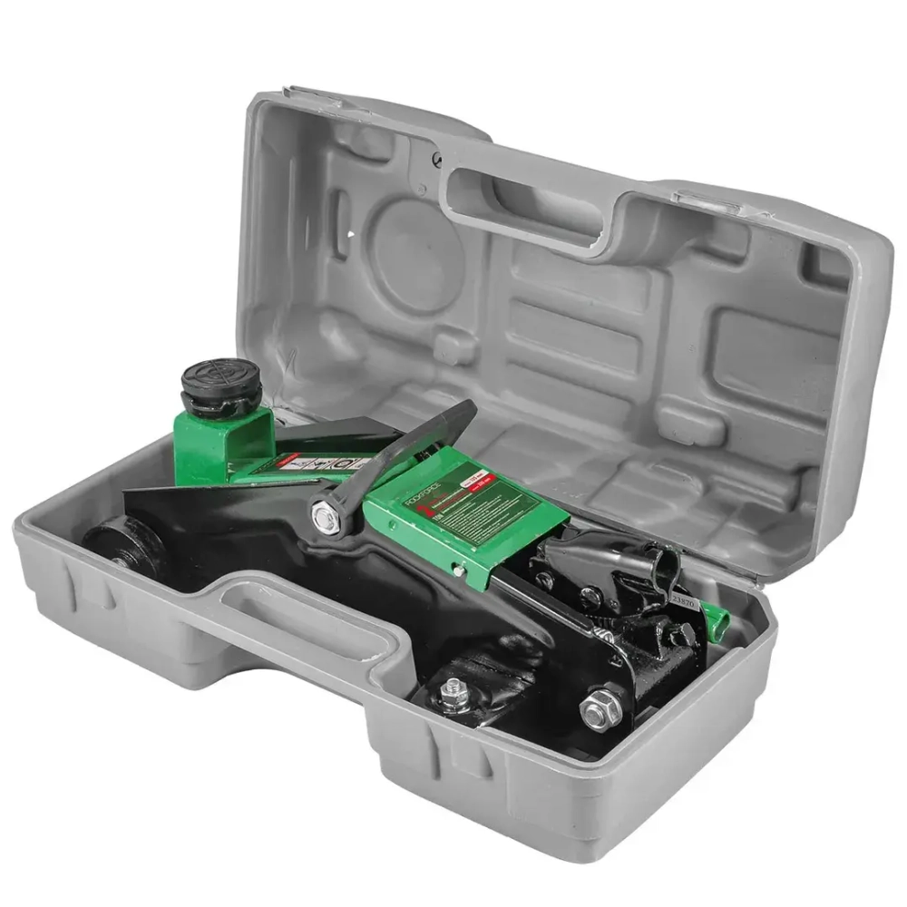 Домкрат подкатной гидравлический 2 т (h min 135мм, h max 320мм) в кейсе RockForce##Rock FORCE RF-TA82007 (кейс)