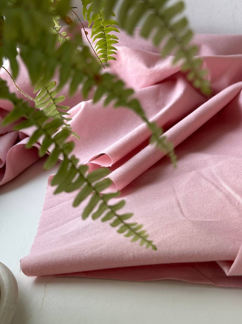 Ткань льняная цвет "Пион"