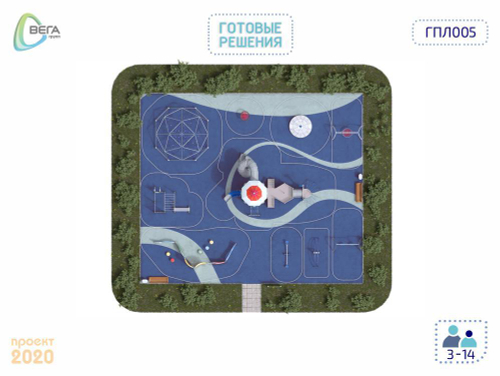 Игровая площадка для детей от 5 до 14 лет