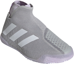 Женские теннисные кроссовки Adidas Stycon Laceless W - grey two/cloud whie/purple tint