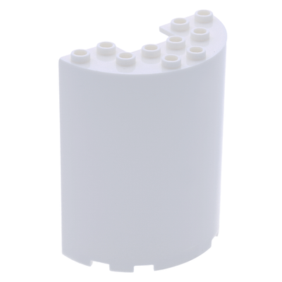 Lego 25шт Кубик в форме половины цилиндра (белый) 4569476
