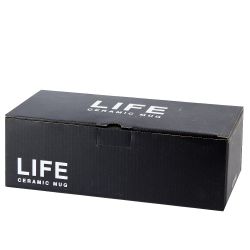 Чашка с блюдцем и ложкой "Голубика" v=240мл. (подарочная упаковка)