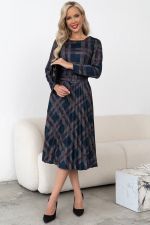 Платье Сильвия (графит/марсала) Р11-1086/19 Nikol