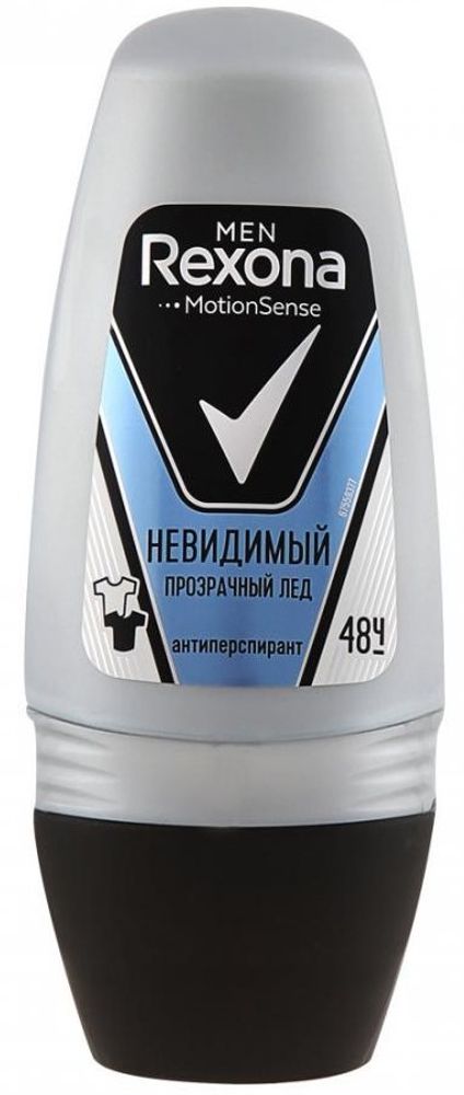 Rexona дезодорант-ролик men Невидимый Прозрачный Лед 50 мл