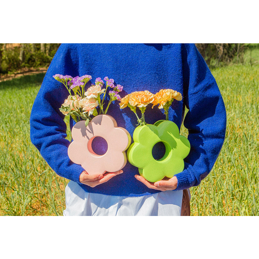 Ваза для цветов 20см Doiy Daisy розовая