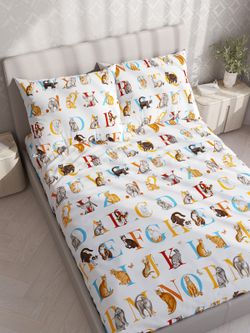 Простынь на резинке поплин Сказка "ABC" 90x200 см