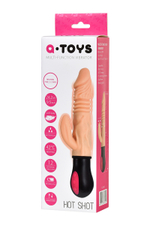 Вибратор A-toys с подогревом и функцией Up-Down 24,2 см