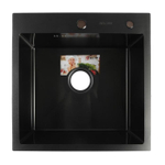 Мойка врезная 50*50 ГРАФИТ AFLORN (3.0*220) выпуск 3 1/2"  AF95050F