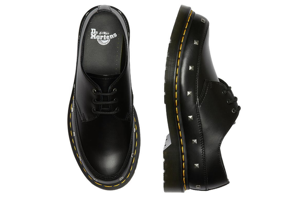 Dr.Martens Martin 1461 Leather Comfort Low Flat Shoes Men and Women Same Black