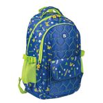 Рюкзак BRAUBERG молодежный, "Сердечки", нейлон, синий, 31х12х45 см, 227073