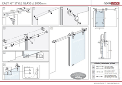 STYLE  GLASS СИСТЕМА РАЗДВИЖНАЯ ДЛЯ СТЕКЛЯННОЙ ДВЕРИ