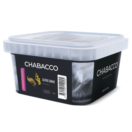 Бестабачная смесь для кальяна Chabacco Medium - White Wine (Белое вино) 200 гр.