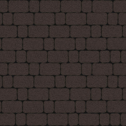 Тротуарная плитка Арена - Гранит Коричневый, комплект из 2 видов плит