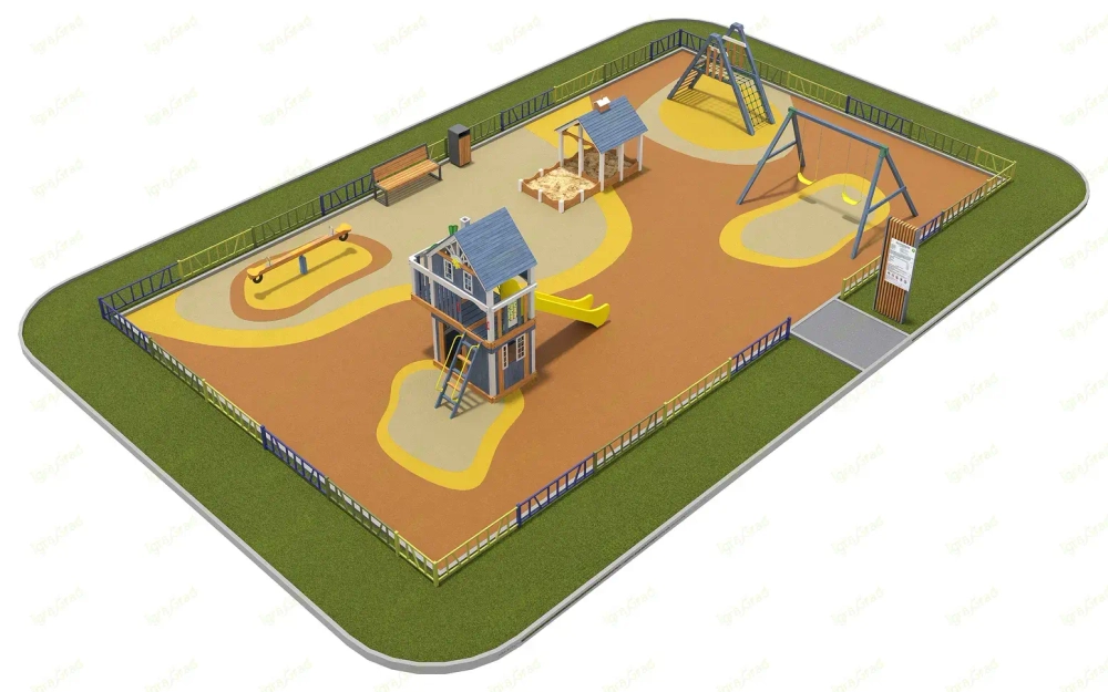 Детская площадка IgraGrad Шато 2 (мод.1) для общественных мест. ЦЕНА ПО ЗАПРОСУ