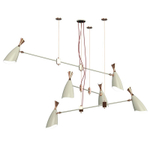 Pendant design lamp  Duke by Delightfull (6 lampshades,  White)